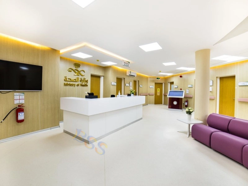 Hospital-Reception-Area-Modern-White-Corian-Hospital-Reception-Area-Desk